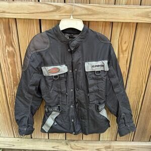 First Gear Kilimanjaro Padded Motorcycle Safety Jacket Mens Small W Fleece Liner